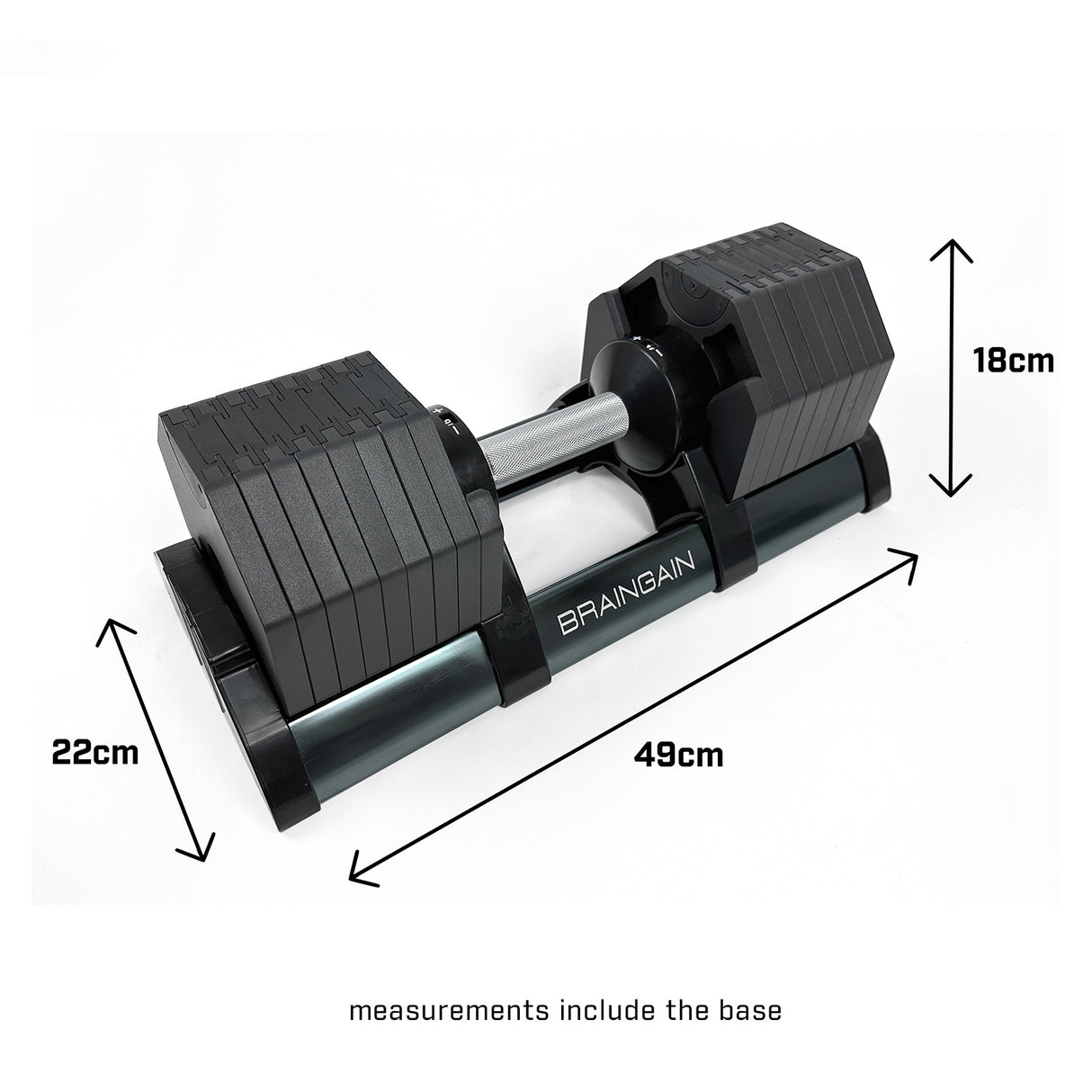 36kg Octagon Adjustable Dumbbell (Pair) - 4kg Increment